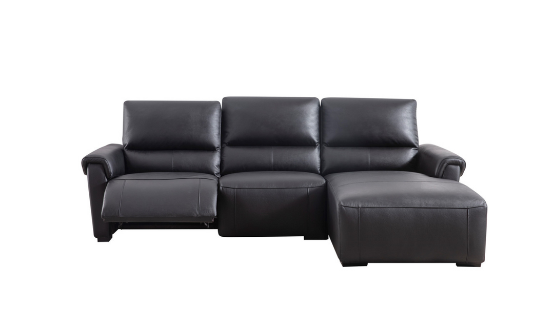 Beverly Hills Maria 3 Seater Leather Electric Recliner Sectional Sofa