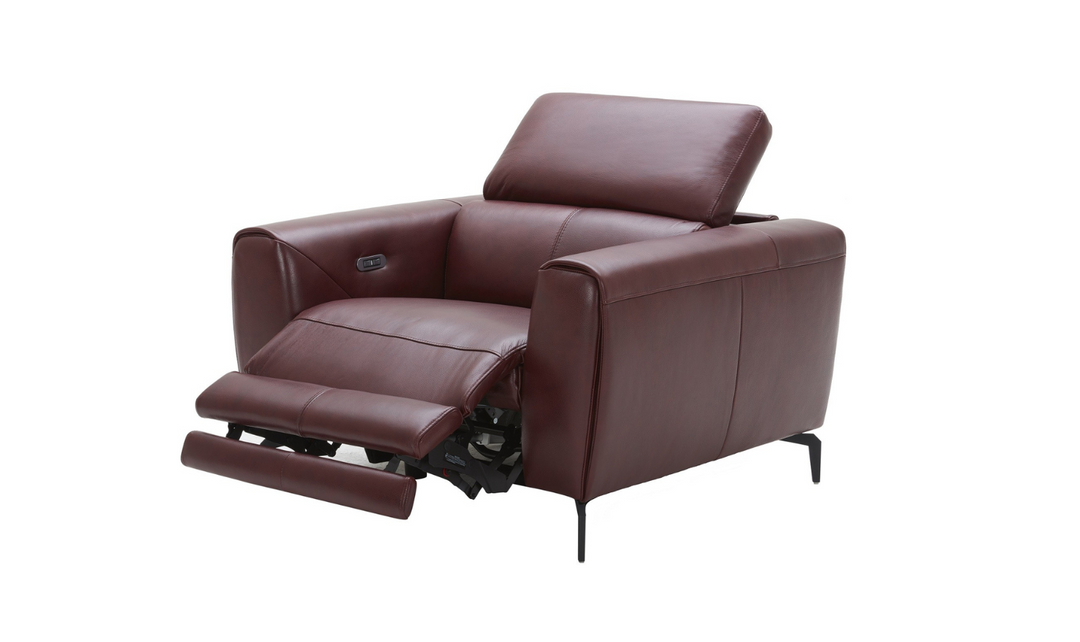 Lorenzo Premium Italian Leather Motion Recliner Chair- Leahyco