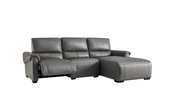 Beverly Hills Maria 3 Seater Leather Electric Recliner Sectional Sofa