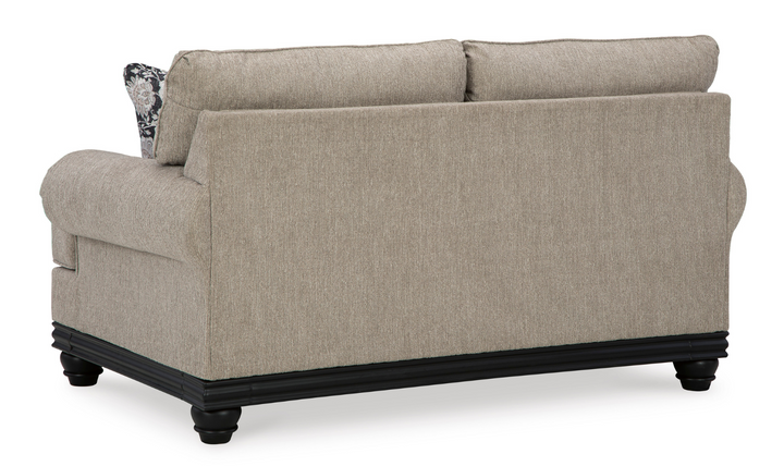 Elbiani 2-Seater Fabric Loveseat in Alloy