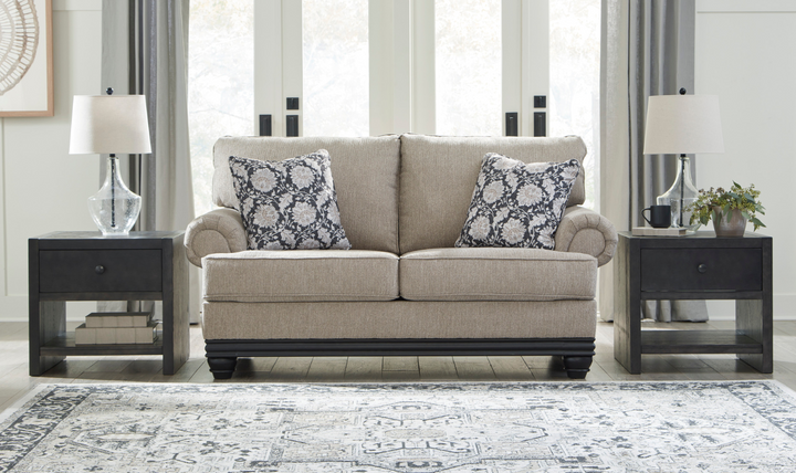 Elbiani Fabric Living Room Set With Rolled Arms