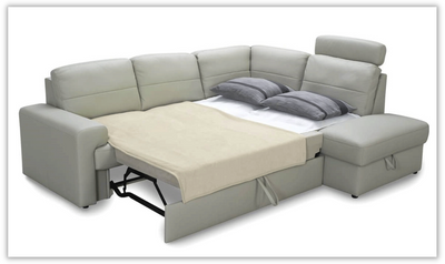 Buy ESF Italia Ella L-Shaped Gray Sectional Sofa Bed with Storage