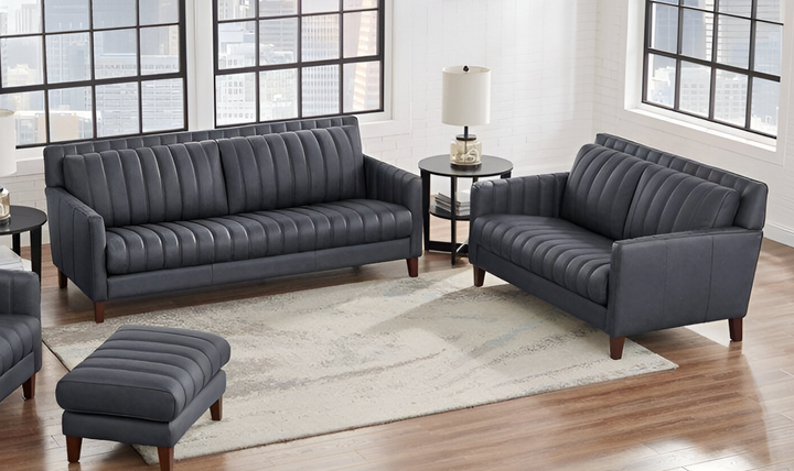 Ennis Leather Living Room Set