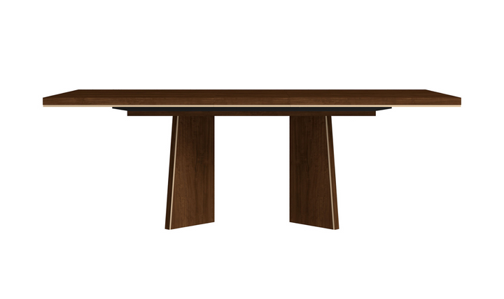 Eva Dining Table Extendable Leaves in Brown