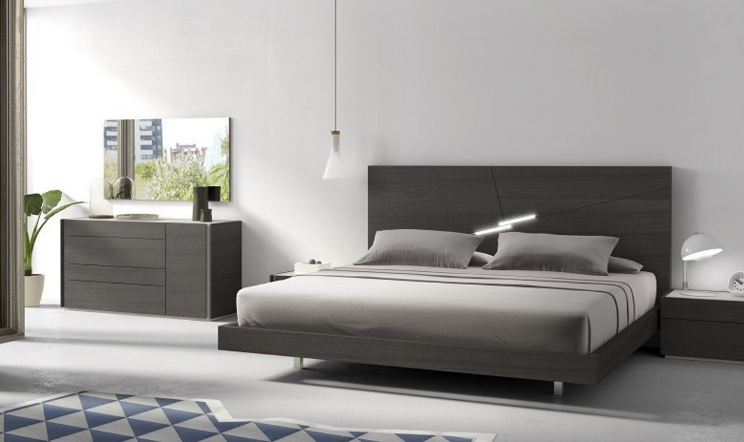 Faro Premium Bedroom Set in Led Headboard