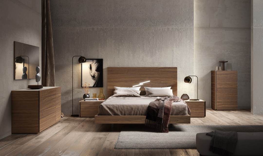 Faro Premium Bedroom Set in Led Headboard