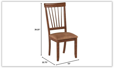 Berringer Wooden Dining Chair with Ladder Back (Set of 2)