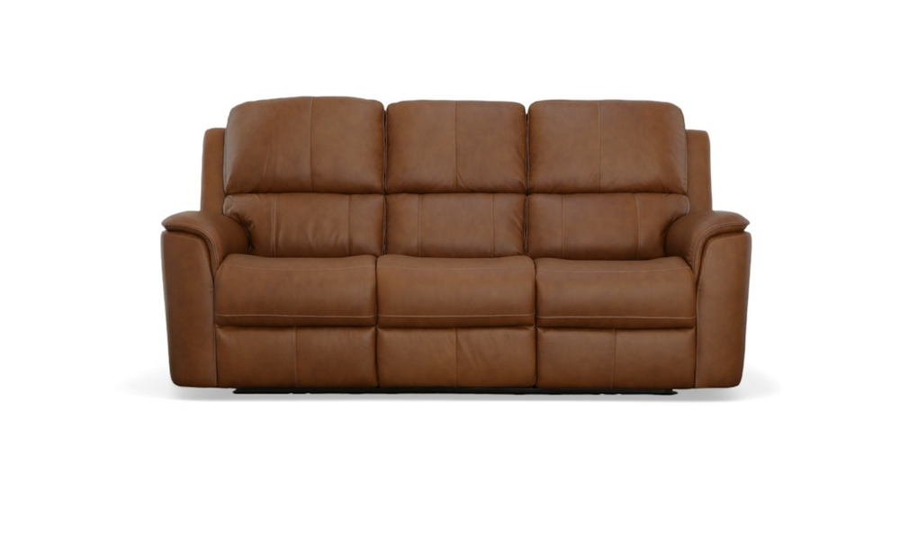 Flexsteel Henry Leather Power Recliner Living Room Set-jenniferfurniture