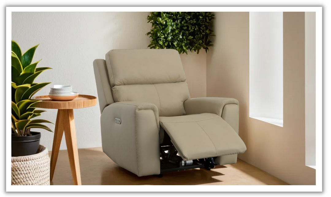 Flexsteel Jarvis Tufted Style Power Recliner With Power Headrest