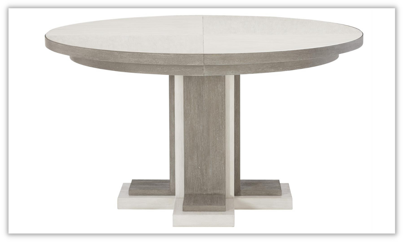 Bernhardt Foundations Round Dining Table with Adjustable Glides