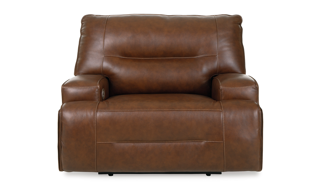 Modern Heritage Francesca Auburn Leather Power Recliner Chair