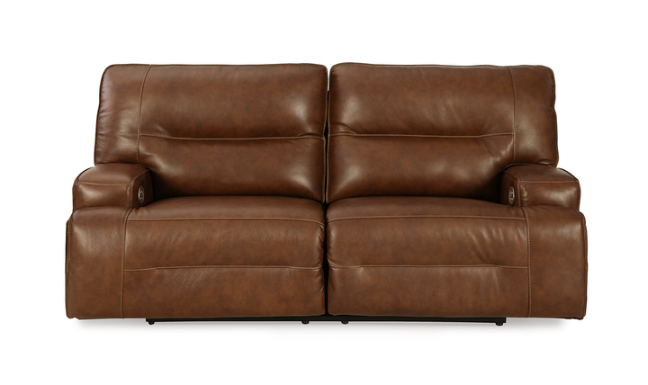 Modern Heritage Francesca Auburn 3-Seater Leather Power Reclining Sofa