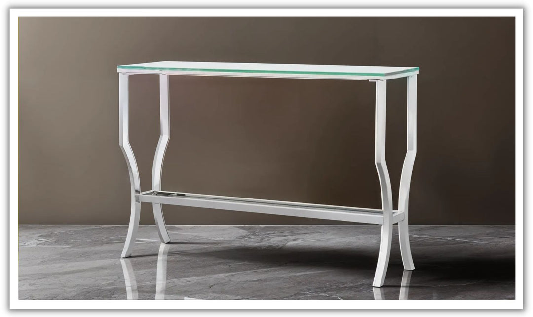 GLASS TOP SOFA TABLE Leahyco