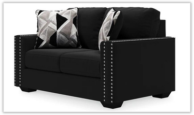 Gleston Loveseat with Nailhead Finish