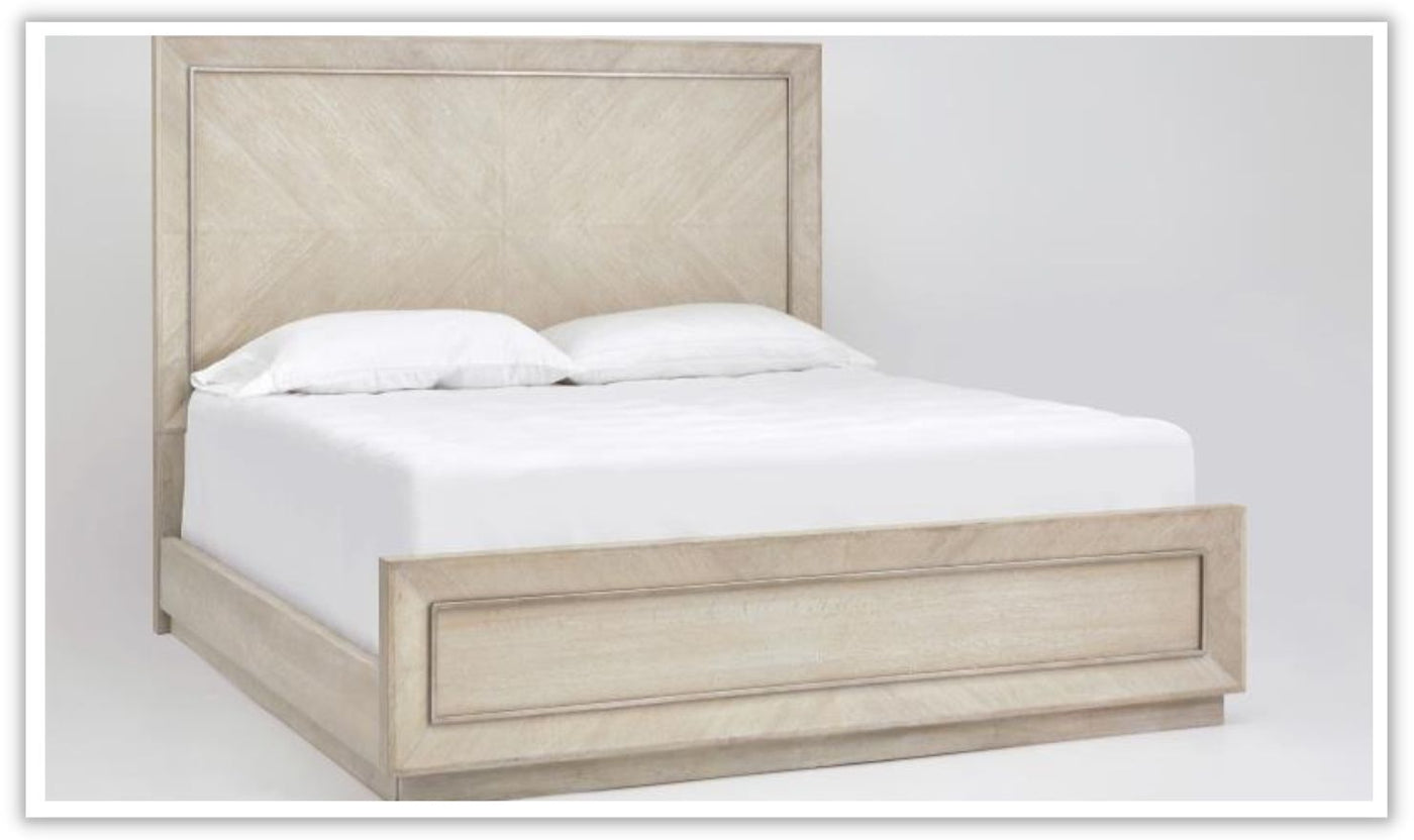 Grand White Bedroom Set with Storage in Shiny Finish