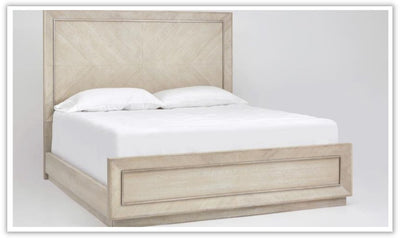 Grand White Bedroom Set with Storage in Shiny Finish