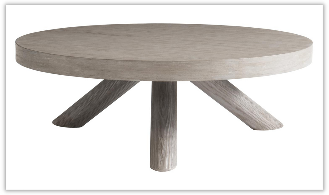 Harmon Round Cocktail Table in Gris Finish