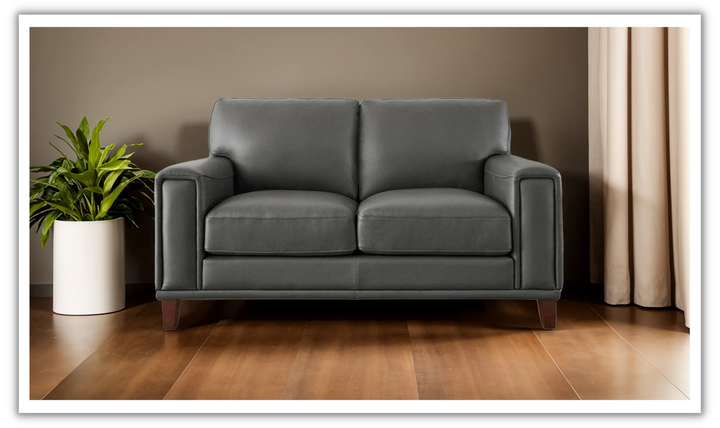 Hayward 2-Seater Loveseat Sofa In Gray-Leahyco