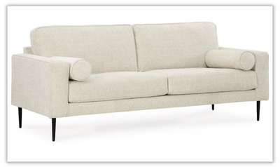 Hazela 3-seater Fabric Upholstered Sofa in Sandstone