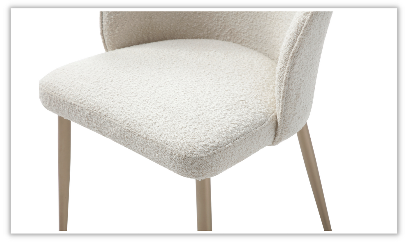 ESF Italia HomeTown Fabric Dining Chair in White