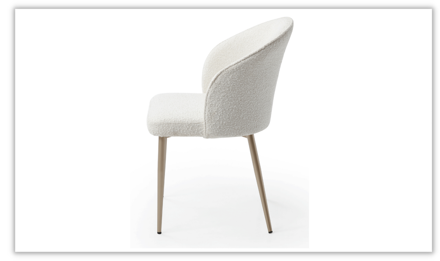 ESF Italia HomeTown Fabric Dining Chair in White