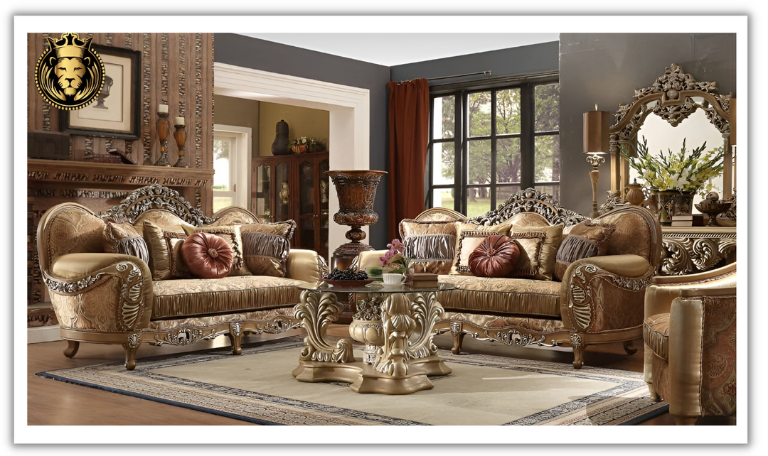 Homeydesign Englert 3 Pieces Traditional Living Room Set in Light Maple Finish- jennifer furniture