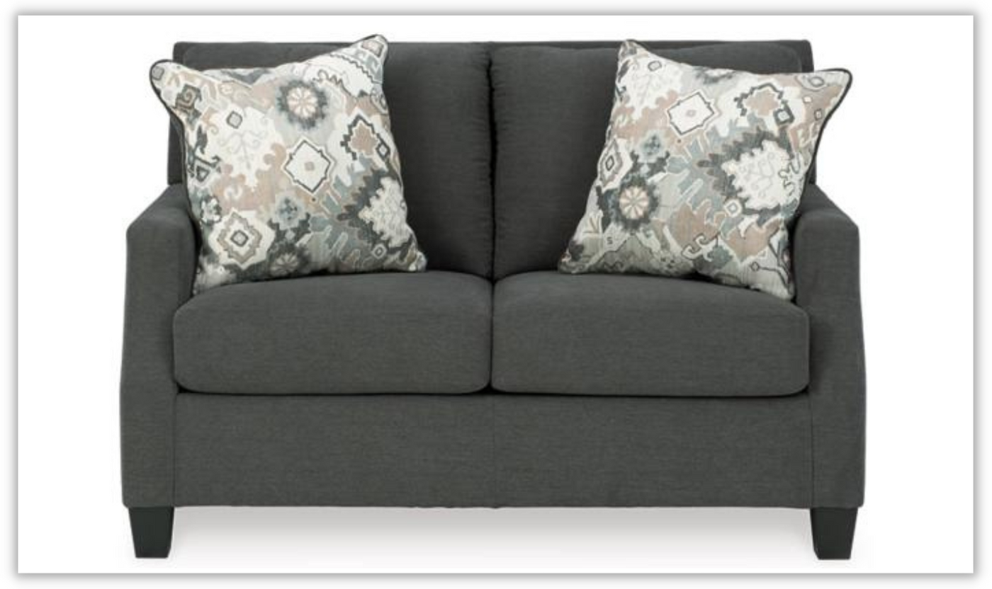 Bayonne Loveseat in Charcoal