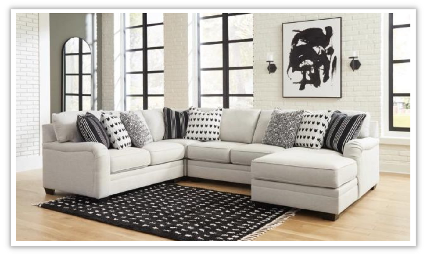 Huntsworth Sectional Sofa With Chaise In Gray