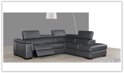 Buy Itineraire Cuir Sectional Sofa Black at Leahyco