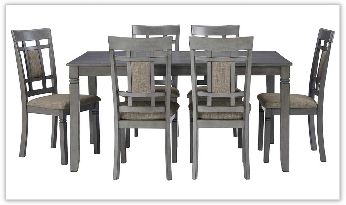 Jayemyer 7-piece Dining Set in Brown