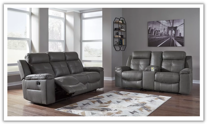 Ashley  Jesolo Leather Recliner Living Room Set