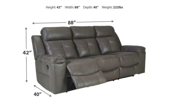 Modern Heritage Jesolo 3-Seater Dual-Sided Leather Reclining Sofa