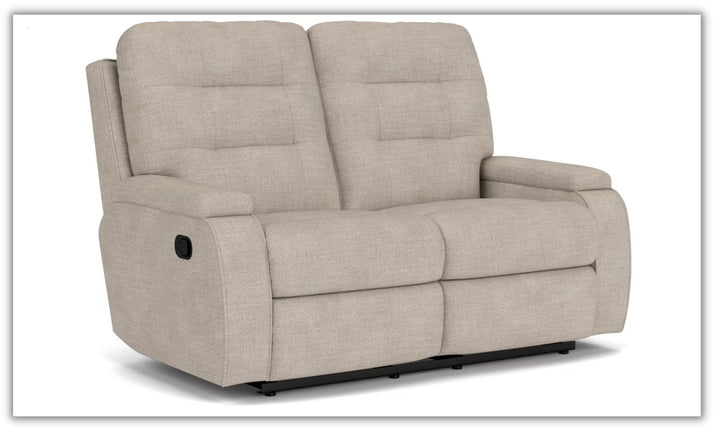 Flexsteel Kerrie Fabric Power Reclining Loveseat With Console