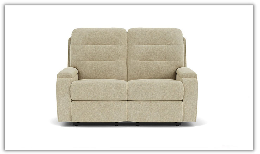 Flexsteel Kerrie Fabric Power Reclining Loveseat With Console