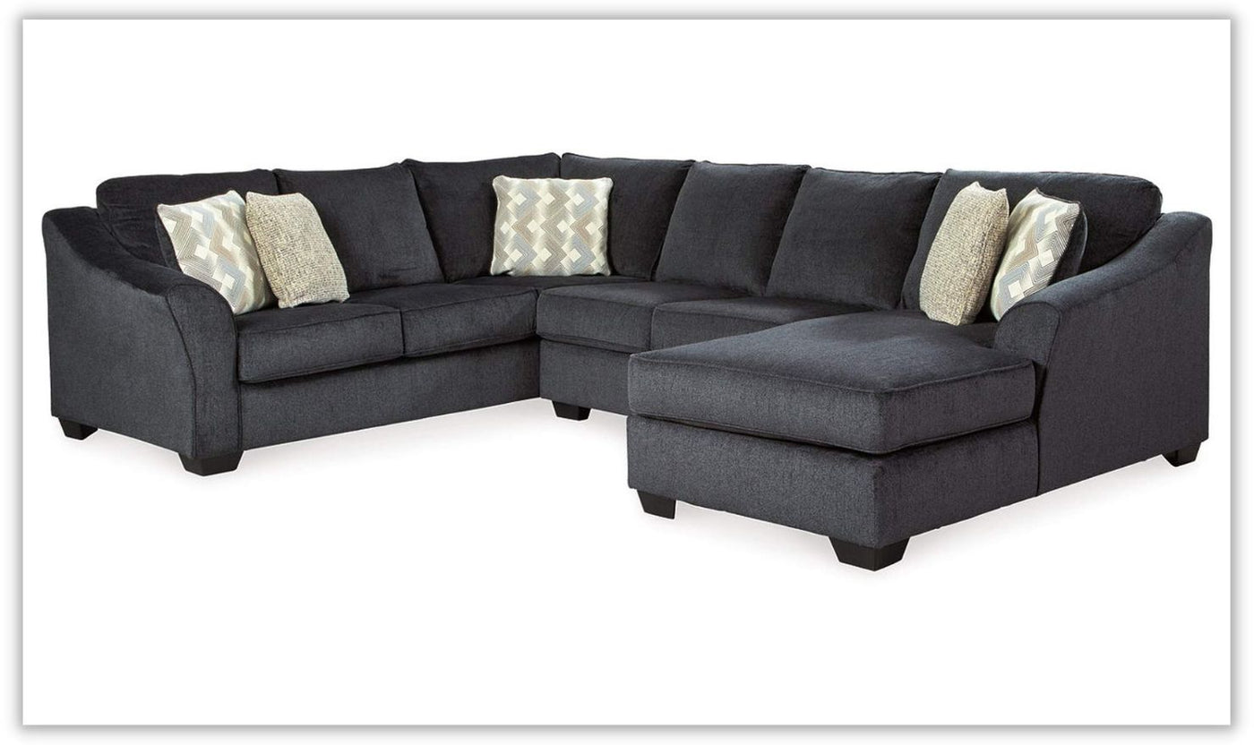 Eltmann Sectional in Black