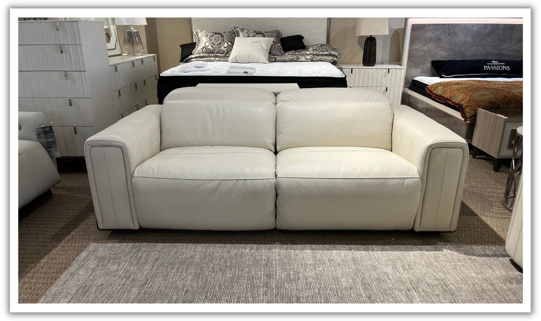 Kuka Ordla Power Reclining Sofa in Coconut Milk