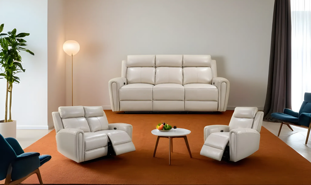 Leather Italia Jonathan Power Reclining Living Room Set-Leahyco