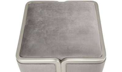 Linea Ottoman Gray Pearl SilverMist