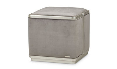 Linea Ottoman Gray Pearl SilverMist