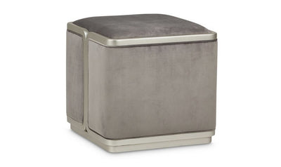 Linea Ottoman Gray Pearl SilverMist