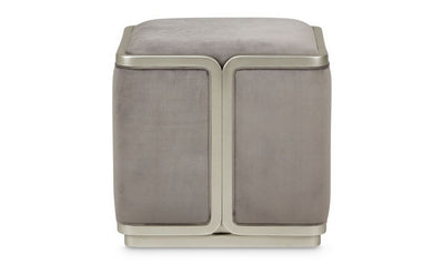 Linea Ottoman Gray Pearl SilverMist