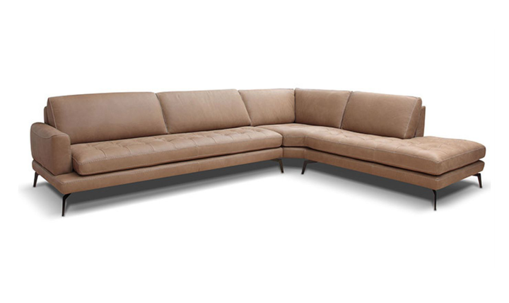 Bracci Living 6-Seater L-Shape Tufted Sectional Sofa