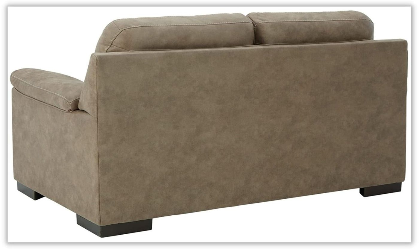 Maderla Leather Loveseat