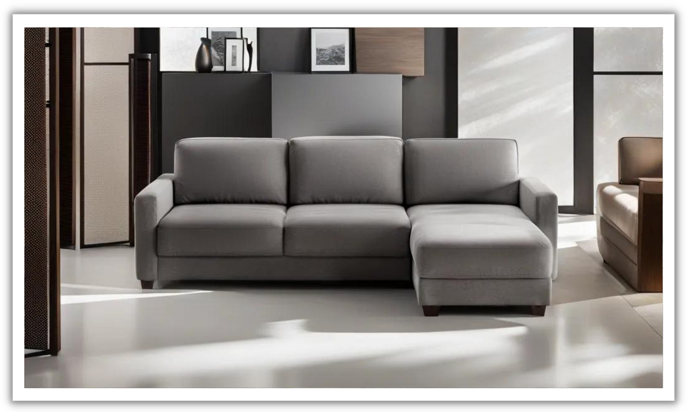 Luonto Hampton L-Shaped Fabric Sectional Sofa Sleeper