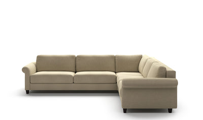 Luonto Flex L-Shaped Transitional Fabric Sectional Sleeper Sofa