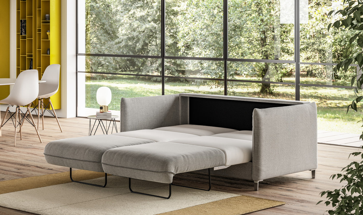 Luonto Flipper Fabric Sleeper Sofa with Storage & Triple Chaise