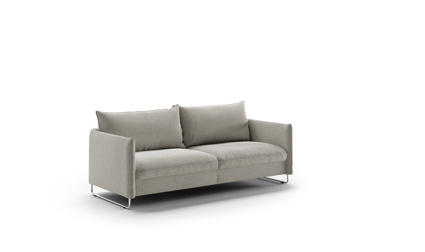 Luonto Flipper Fabric Sleeper Sofa with Storage & Triple Chaise