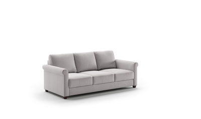 Luonto Rosalind 3-Seater Full Sleeper Sofa Bed in Light Gray