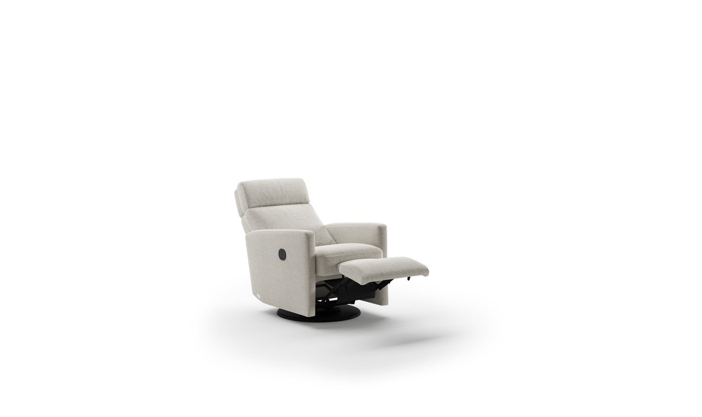 Luonto Track Fabric Recliner Chair with Adjustable Headrest