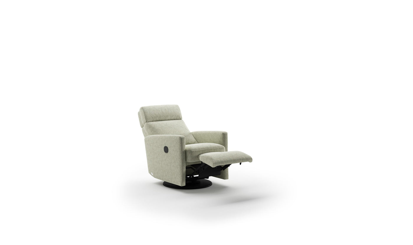 Luonto Track Fabric Recliner Chair with Adjustable Headrest